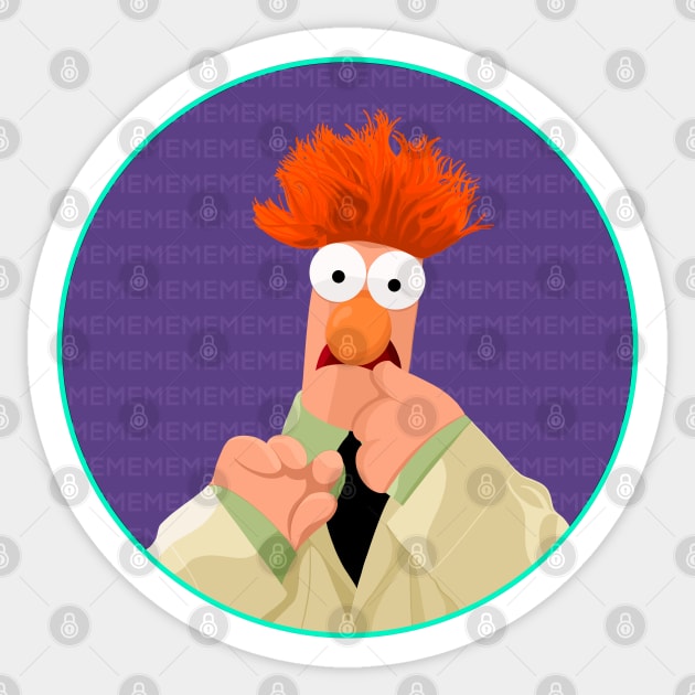 Beaker Sticker by Mick-E-Mart